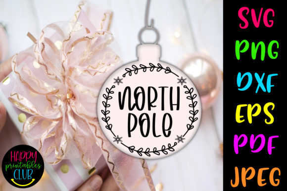 Download Christmas Round Ornaments SVG-North Pole - Premium Bundle