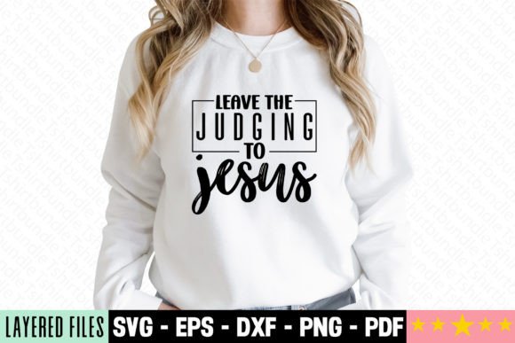 Download Leave the Judging to Jesus Craft SVG - Premium Bundle